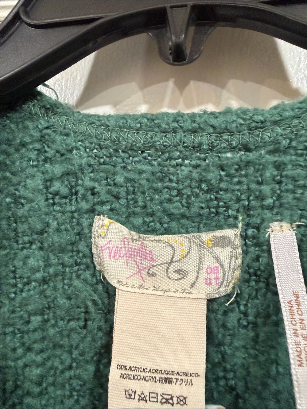 Free People Deep Green Textured Cardigan - Picture 4 of 9